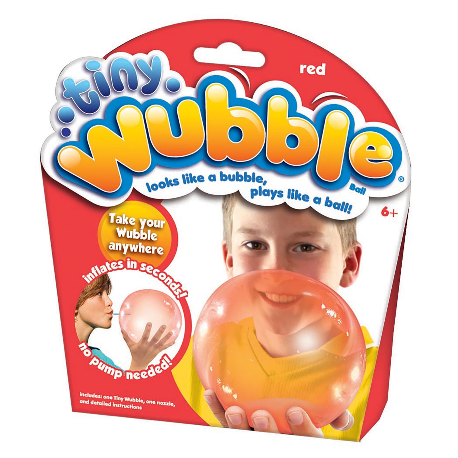 Blue Green Red Pink Color Set Lot of 4 Tiny Wubble Bubble Ball