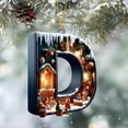thumbnail image 6 of 26 Letters Jesus Themed Christmas Tree Pendant, Personalized DIY Religious Ornament, Xmas Hanging Decor for Christian Home Church Festive Decoration, 3.54in/9cm, D, 6 of 7
