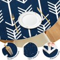 thumbnail image 4 of Patio Party Bohemian Floral Tablecloth 44 Inch Round, Elastic, Durable, Easy Wipe, 4 of 7