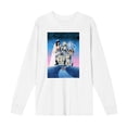 thumbnail image 5 of Beetlejuice Mansion Key Art Adult White Crew Neck Long Sleeve Tee-Small, 5 of 7