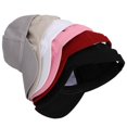 thumbnail image 6 of Womens Distressed Ponytail Baseball Cap Cotton Dad Hat with Ponytail Hole Pure Color High Ponytail Baseball Cap for Women Girls Sport Running Golf Tennis Caps Bundle Hair Tie High Messy Bun Ponycap, 6 of 8