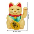 thumbnail image 2 of Figuras solares de gato de la fortuna, decoración de señales de dinero para decoración del hogar, oficina y coche, 2 of 8