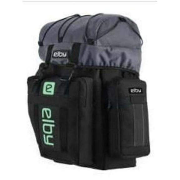 Elby Bikes E08157 Black Pannier Bag with Pistachio Logo