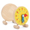 thumbnail image 3 of Dioche Numbers Clock Model Toy Wooden Clock Learning Educational Kindergarten Toy Teaching & Demonstration Clock For Children, 3 of 8