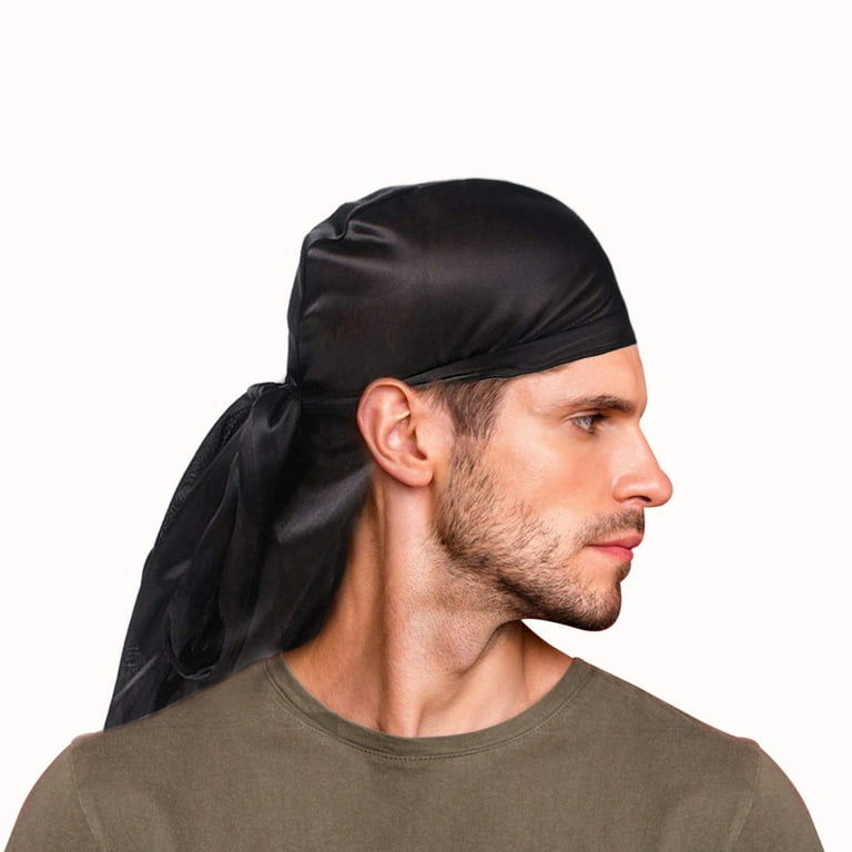 Outdoor Silky Durag for Men Durags Hats for Men Silky Velvet Durag