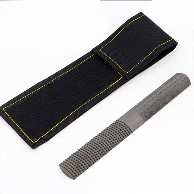 Escofina plana 4 en 1 semicircular de acero al carbono para dar forma a madera, cuero, plástico, Metal, limas para tallar madera para reparación de carpintero de 8"