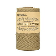 Tenn Well Cotton String, 3Ply 656Feet Bakers Twine Food Safe Cooking String for Trussing and Tying Poultry Meat Making Sausage