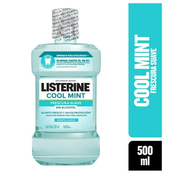 Enjuague bucal Listerine Cool Mint Zero menta suave 500 ml
