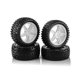 thumbnail image 1 of 4pcs 87mm Tire Wheel Tyre For 144001 144010 124007 124017 Tt02b 1/10 1/12 1/14 Rc Car Off Road ,4, 1 of 5