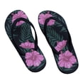 thumbnail image 2 of Women and Girls Hawaii Traditions Footwear Beach Slipper Sandals Flip Flops Pink Hibiscus Flower, Size 9, 2 of 3