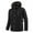 Black Jackets for Men, variant on DODADAWANJ Mens Fleece Lined Jacket with Detachable Hood Thermal Coats Big and Tall Windproof Outwear Coat Winter Outdoor Hiking Warm Jackets L