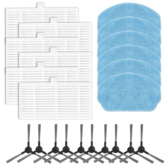 for Cecotec Conga 999 X-Treme Robot Vacuum Cleaner Side Brush Filter Mop Cloth