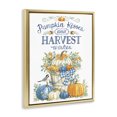 thumbnail image 3 of Stupell Industries Traditional Harvest Wishes Pumpkins Gold Floating Frame Canvas Art, 25 x 31, by Deb Strain, 3 of 8