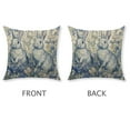 thumbnail image 5 of Easter Spring Blue Pillow Covers Set of 2, Vintage Flower Rabbit Bunny Floral Botanical Print Decorative Throw Pillow Covers Outdoor Farmhouse Seasonal Cushion Cases Couch Sofa Bed Decor, 5 of 8
