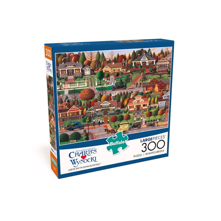 Buffalo Games Charles Wysocki Labor Day in Bungalowville 300 Piece