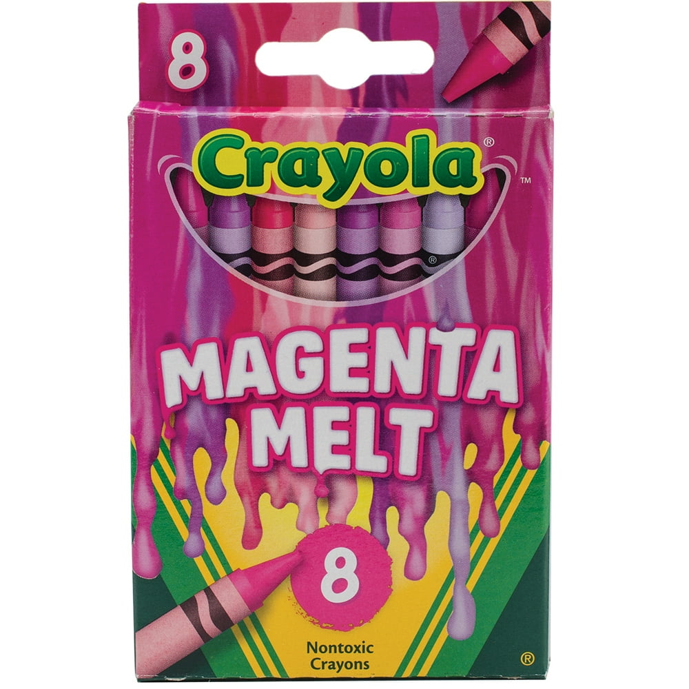 Crayola Meltdown Crayons 8/PkgMagenta