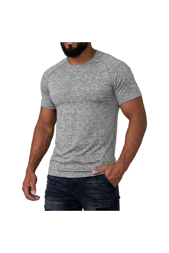 Men Tshirts Casual , Mens Clothes , High Performance Reflective Men's T-Shirt for Outdoor Sports and Casual Everyday Wear