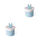 thumbnail image 2 of Bearachild Artículos de tocador para limpiar la cara Espuma de burbujas para la piel Espuma de látigo Copa de espuma Botella de espuma de Celeste y Blanco 2piezas, 2 of 6