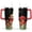 Red-2, variant on 40oz Colorful Botanical Mushroom Stainless Steel Flip Straw Tumbler Spill Proof Travel Cup Double Wall Vacuum Insulated Coffee Mug with Top Handle