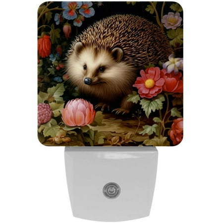 

Hedgehog LED Square Night Lights: Energy-Efficient and Stylish Illumination Device for Bedrooms and Living Areas Set of 2 200 Characters.