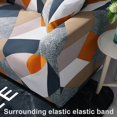 thumbnail image 3 of Sofa Cover Polyester Printed Sofa Protector Strap Household Couch Cushion  Watercolor  4P  240-300cm, 3 of 10