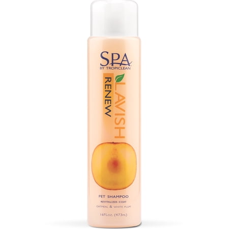 SPA by TropiClean Lavish Renew Pet Shampoo  Oatmeal & White Plum  16 oz