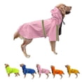 thumbnail image 4 of Methold Reflectante mascota perro cachorro gato con capucha impermeable impermeable chaqueta con capucha Ropa para mascotas naranja XXXXL, 4 of 6
