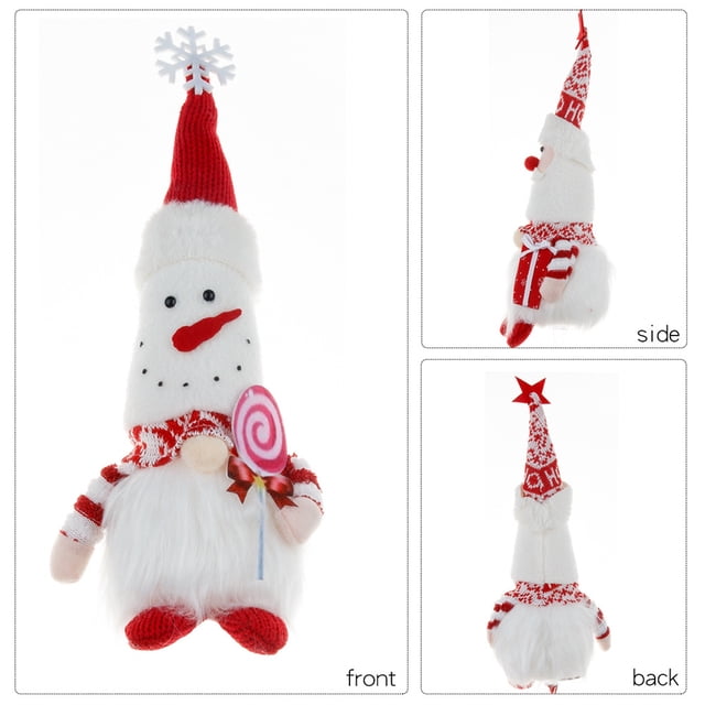 Gnomos iluminados que cuelgan decoración navideña JAMW Adornos de hombre de pan de jengibre Sencillez