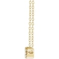 thumbnail image 2 of 14k Yellow Gold Polished 0.2 Dwt Diamond Bar 16-18 Inch Necklace Pendant Necklace for Women, 2 of 2