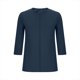 thumbnail image 4 of Camiseta de Cuello Redondo de Manga 3/4 de Color Sólido Casual con Poliéster Suave, Top de Primavera de Moda para el Uso Diario en Casa O en el Trabajo, 4 of 7