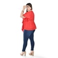 thumbnail image 3 of Blusa de encaje Roman Fashion /Tallas Extras, 5113 (Rojo) rojo 36, 3 of 6