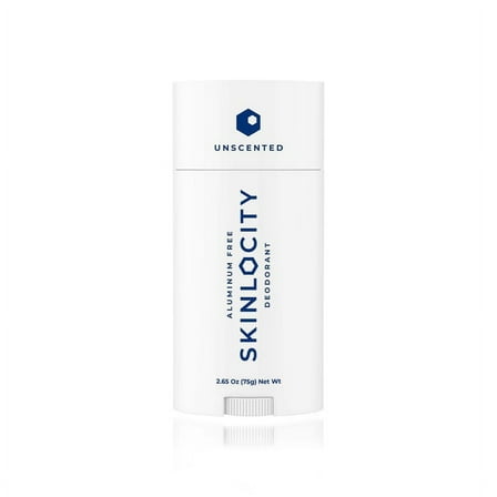 Skinlocity Skin Aluminum-Free Natural Deodorant, Unscented, 2.65 Ounce