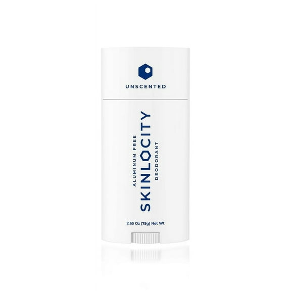 Skinlocity Skin Aluminum-Free Natural Deodorant, Unscented, 2.65 Ounce