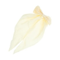 Unique Bargains 1 Pc Bow Ribbon Duckbill Hair Clips Hairdo Clip Beige