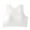 White, variant on Plebaso Womens Cotton Sports Bras Soft Padded Workout Bras Wireless Breathable Bralettes Everyday Wear