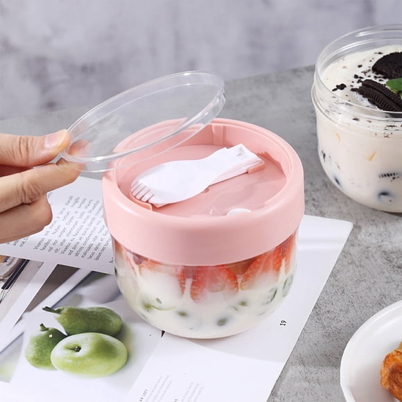 Glass&Bottle Overnight Oats Jars Cereal Milk Container Leak Proof Oatmeal Jars Yogurt Containers With Lids To Go