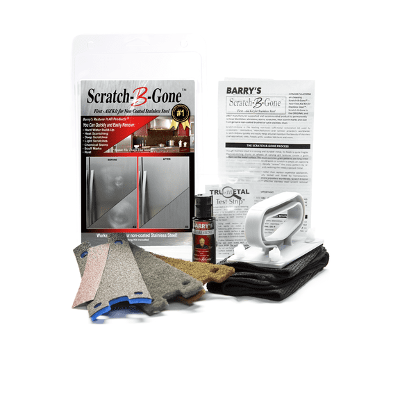 Scratch-B-Gone Homeowner Kit | The #1 selling kit used to remove scratches, rust, discoloration and more from non-coated Stainless Steel!