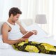 thumbnail image 5 of Fotbe Geometric Pattern with Bee Pantalones de Pijama para Hombre, Pantalones de Dormir, Pantalones de Casa con Cintura Ajustable y Bolsillos-Large, 5 of 6