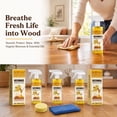 thumbnail image 3 of Beeswax Wood Polish Spray Natural Furniture Cleaner with Essential Oil Wax Restores Shine Removes Scuffs Protects Wood Surfaces for Furniture Tables Cabinets Floors (2PC), 3 of 7
