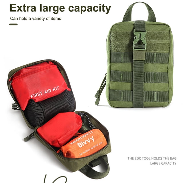 Sac de Rangement Extérieur Chasse Camping Randonnée Accessoires de Survie Pochette de Taille Pêche Alpinisme Poche Tissu Oxford Pack Camouflage