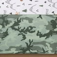 thumbnail image 5 of The Peanutshell Woodland Camo Crib Bedding Set for Baby Boys, 3 Piece Nursery Bed Set, Crib Comforter, Fitted Sheet, Crib Skirt, 5 of 8