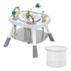 VEVOR Baby Activity Center, Interactive Play Center, 360° Rotating Seat & Adjustable Height, Toddler Jumper Bouncer & Play Table with Developmental Toys, Music Songs, For Age 6 Months and Up