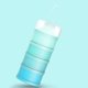 thumbnail image 3 of (Azul) Dispensador portátil de fórmula, caja apilable, contenedor de 4 niveles para cereales/comida/fruta/snacks para lactancia materna de 480 ml., 3 of 3