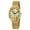 Gold, variant on Gold Watch for Women, Classic Dressy Ladies Wristwatch with Stainless Steel Mesh Band, Small Sub Dail, Red Second Hands, Fashion Women Watches, Light Blue