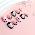 thumbnail image 5 of Yoyauz 24 Valentine's Day Medium Pressure Nail Fake Nail with Love Design Fake Nail Valentine's Day Cute Female Girlfriend Gift, 5 of 9