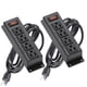 thumbnail image 1 of Power Strip ICEELEC de 4 salidas con cable de 10 pies, 2 unidades, color negro, 1 of 5