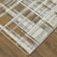 thumbnail image 4 of 2' X 3' Blue Orange And Gray Abstract Power Loom Area Rug, 4 of 5