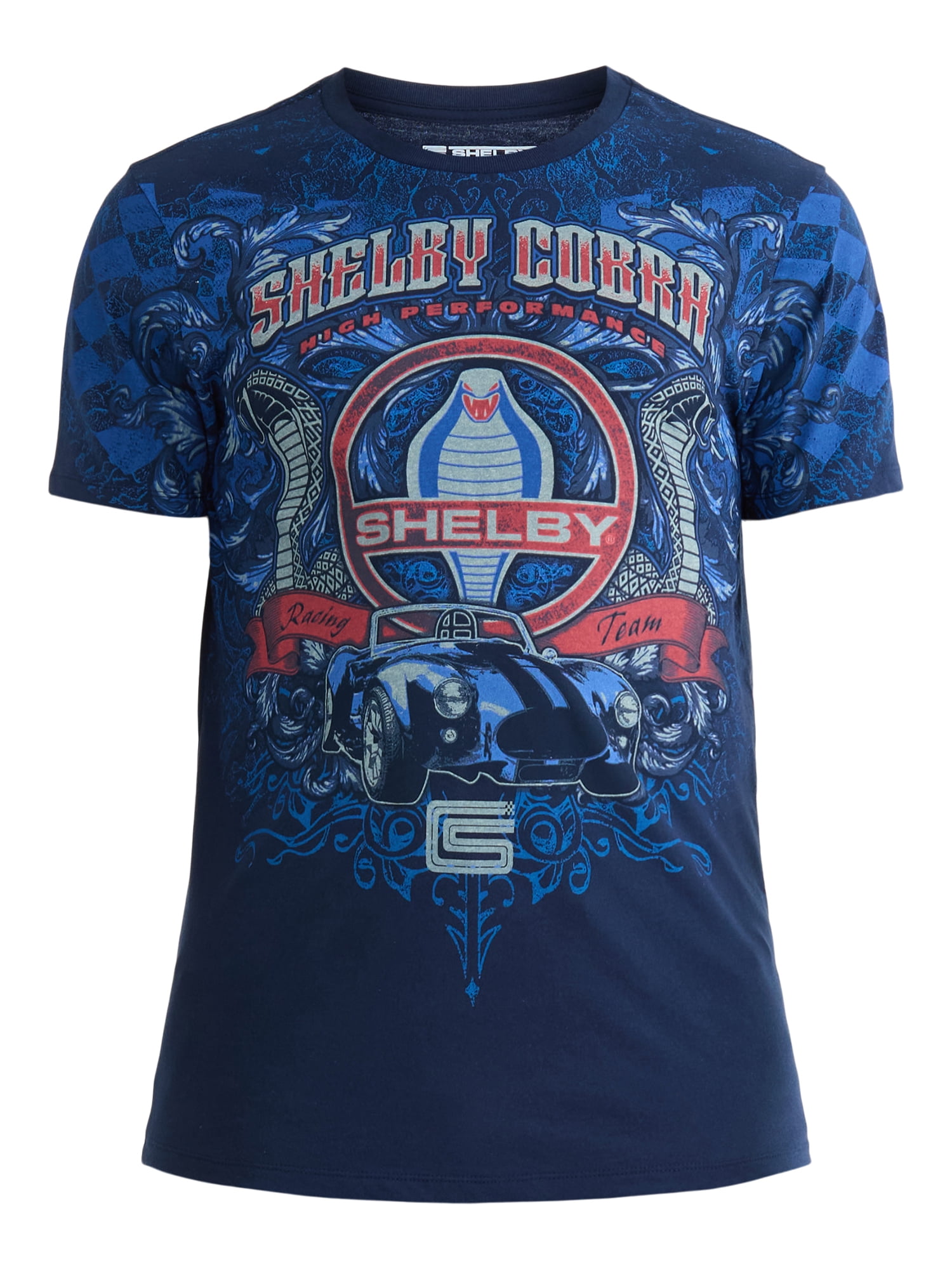 Shelby Cobra Men's & Big Men's Graphic Tee with Short Sleeves, Sizes XS-3XL
