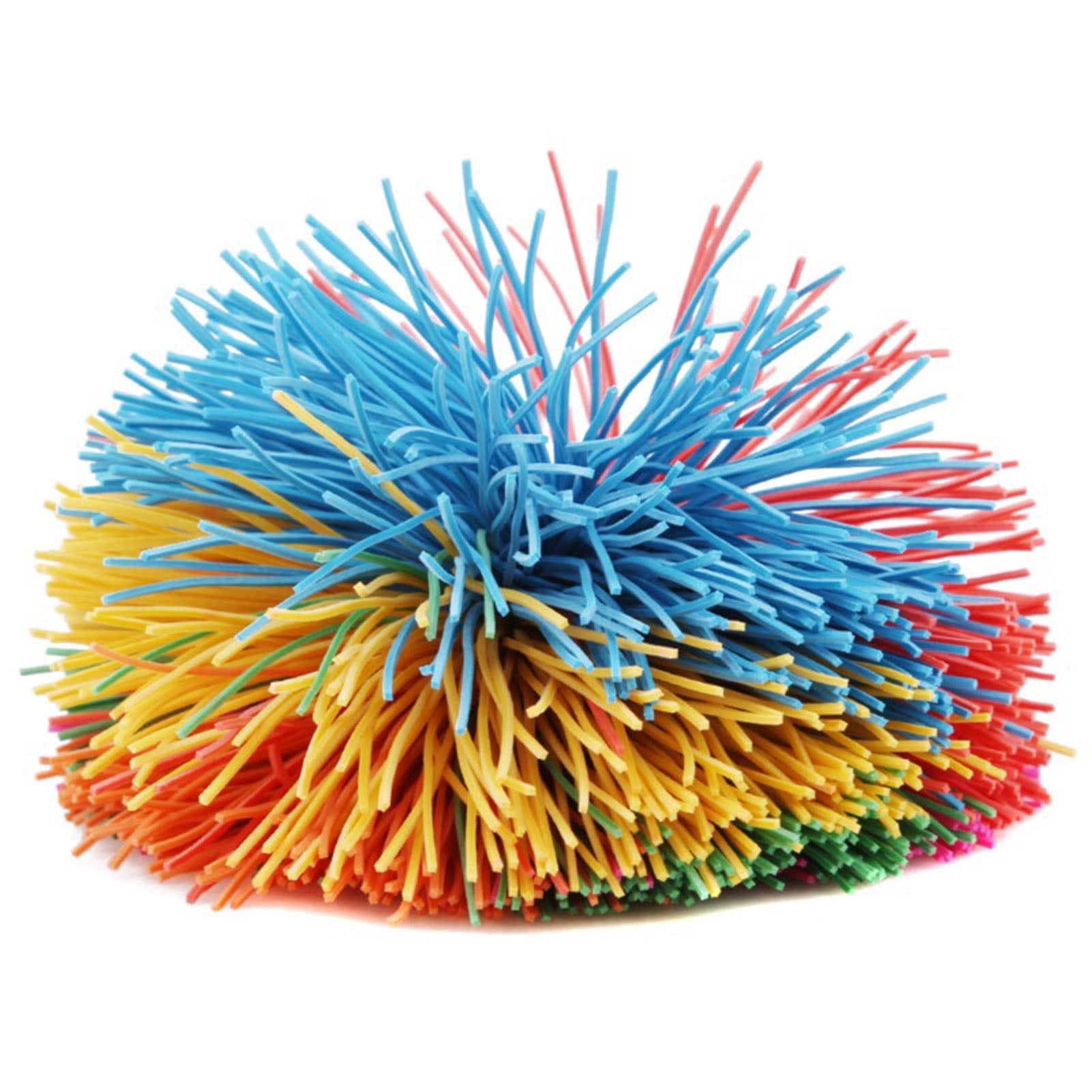 Toudaret 10Pcs Silicone Monkey Stringy Ball Anxiety Relief Colorful Sensory Ball Portable Travel Fidget Ball Bouncy Pom Stress Ball Party Favors