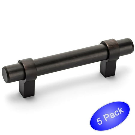 Cosmas 161-3.5ORB Oil Rubbed Bronze Contemporary Bar Cabinet Handle Pull - 3-1/2